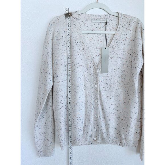 NWT Revolve One Gray Day Sloan 100% Cashmere Cardigan in Red & Blue Speckle Sz S - Picture 9 of 11